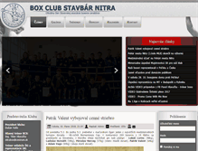 Tablet Screenshot of boxclubnitra.sk